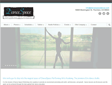 Tablet Screenshot of dancespacedance.com